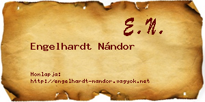 Engelhardt Nándor névjegykártya